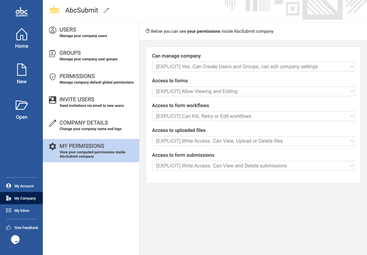 Computed permissions